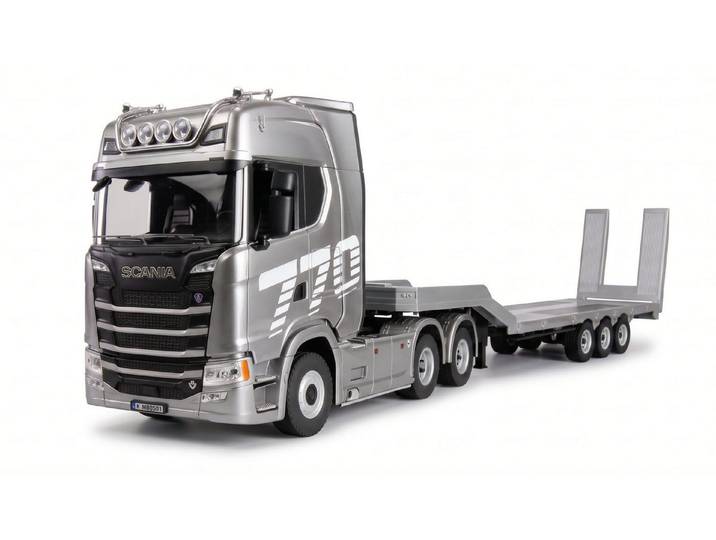 Amewi RC-Truck Amewi Scania 770 S 1:18 RC Sattelzug LKW Tieflader 4WD RTR Rot 22775