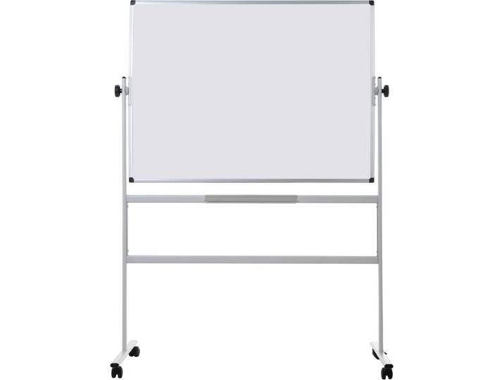 Bi-Office Tableau blanc mobile émaillé Revolver - L.120 x H.90 cm - Réversible