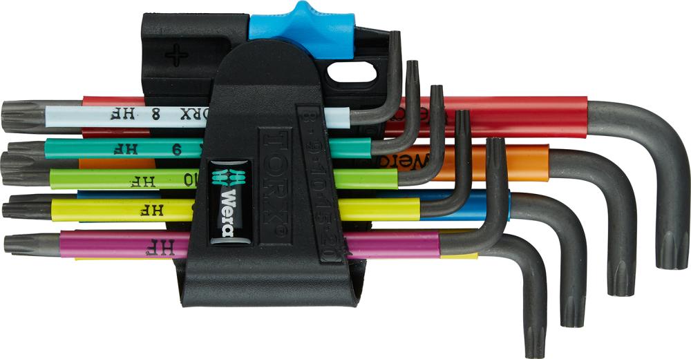 WERA Winkelschraubendreher-Satz 9tlg. Multicolor HF