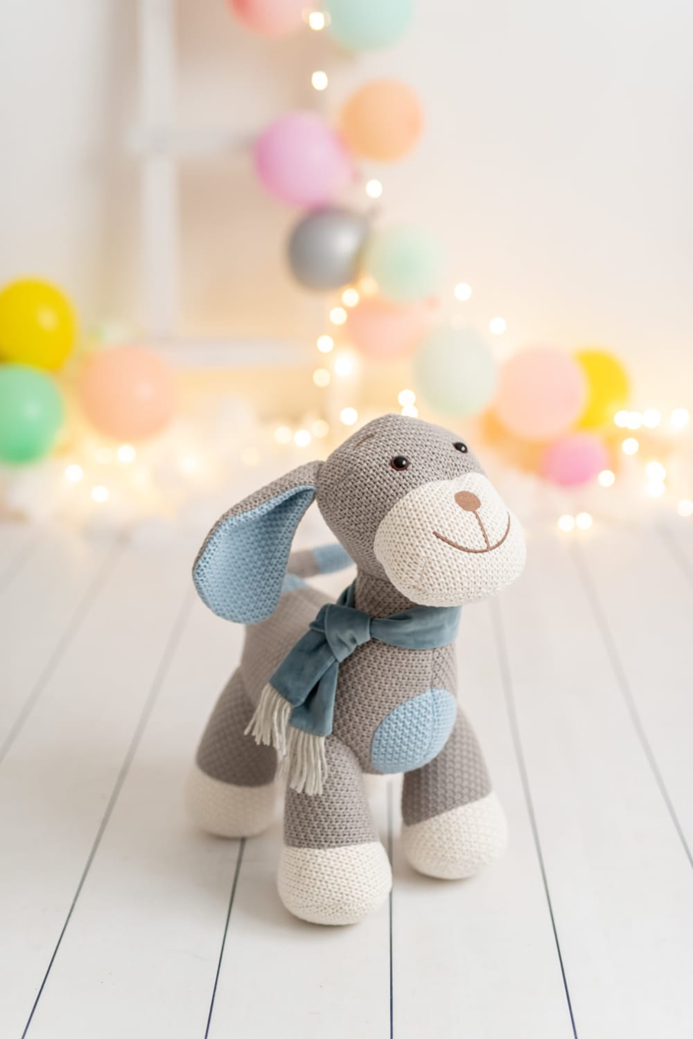 Crochetts Peluche cocker mini de algodón 100% gris 38X25X46 cm