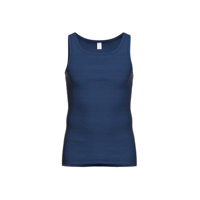 Unterhemd AMMANN "Unterhemd Jeans Unterhemd 1er Pack", Herren, Gr. 3XL, N-Gr, blau (dunkelblau), Obermaterial: 75% Baumwolle CO. 25% Polyester PES., Unterhemden Unterhemd