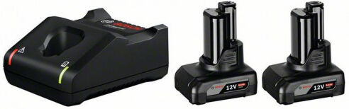 Bosch 2 x GBA 12V 6.0Ah + GAL 12V-40 set de base 1600A01B20