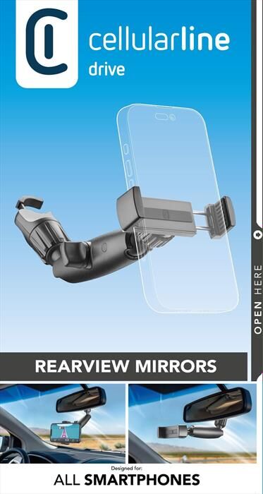 Cellular Line Supporto Per Auto Handymirrork-nero