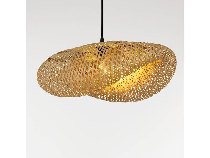 Pendelleuchte Adaline Typ B 62 x 165 x 43cm Braun/Braun Material: Massivholz Oberfläche Holz: Matt lackiert LED E27