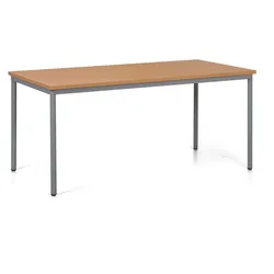 Esstisch TRIVIA, dunkelgraues Metallgestell, 160x80 cm, Buche