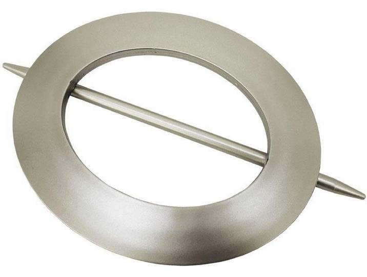 Dekoklammer GARDINIA Dekoring Oval, Kunststoff Gr. 1, silber (silberfarben), 1 Stk., Kunststoff, Gardinenbefestigungen, Dekoklammer, zum Drapieren