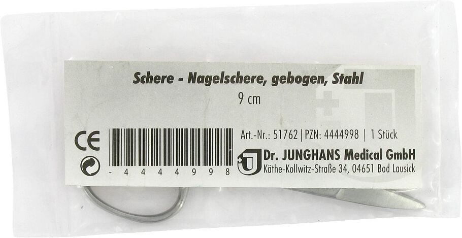 Nagelschere 9 cm gebogen