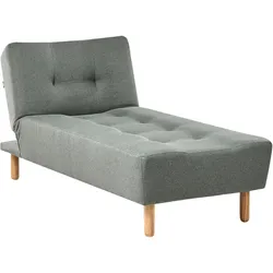 CHAISELONGUE Stoff Grün Alsten