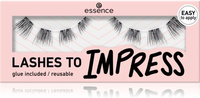 essence LASHES TO IMPRESS faux-cils avec colle incluse 8 pcs
