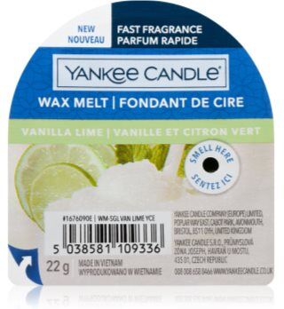Yankee Candle Vanilla Lime cera derretida aromatizante 22 g. Vanilla Lime