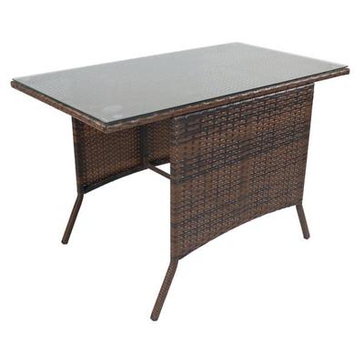 Rattan Gartentisch Balkontisch Raloso 114x64