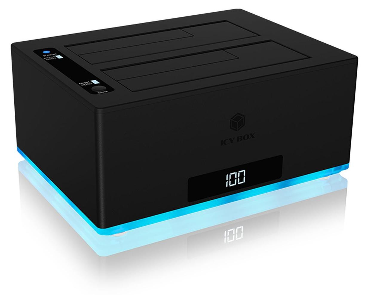 RaidSonic ICY BOX IB-127CL-U3 2 Bay Dockingstation en Klonstation