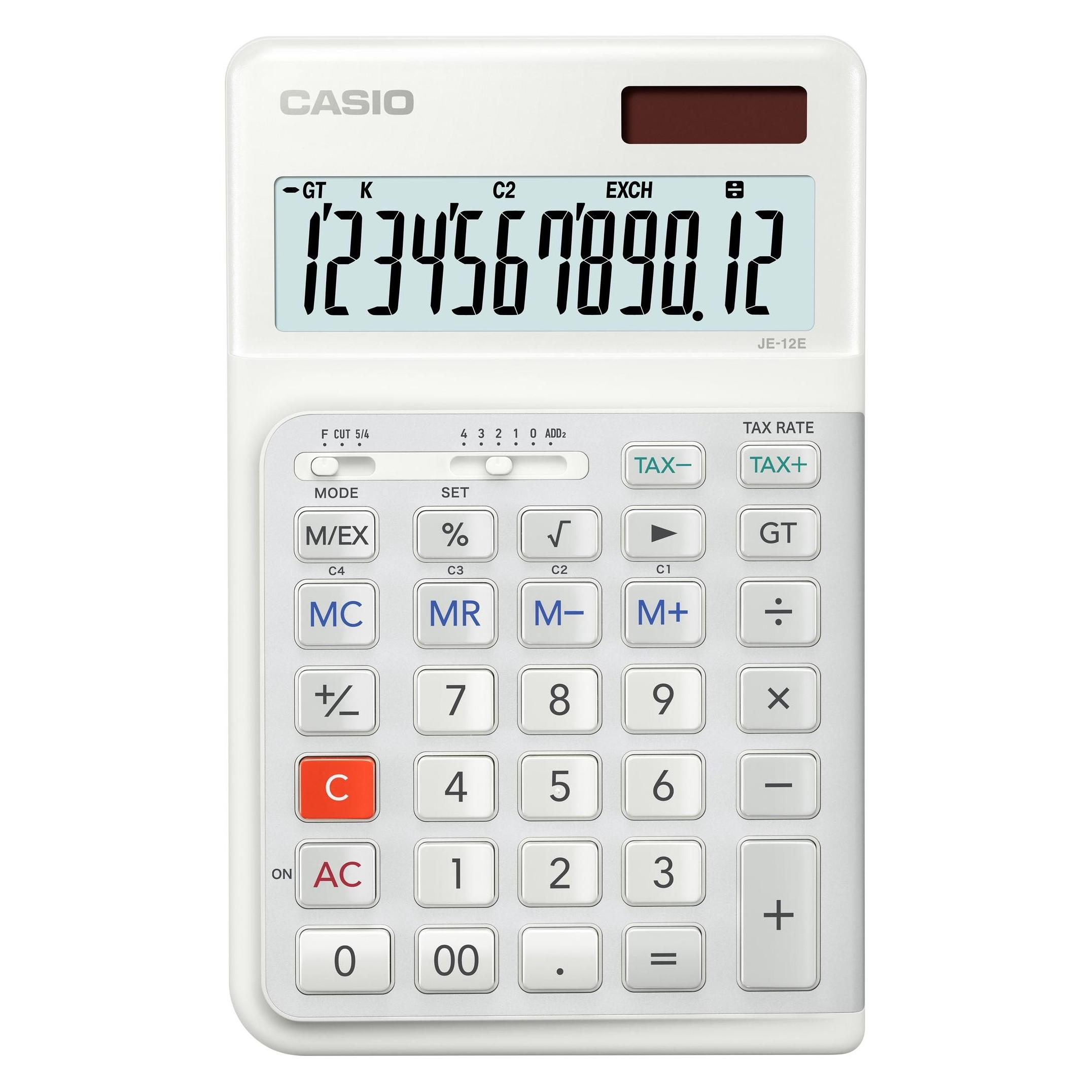 Casio JE-12E-WE (Batteriebetrieb, Solarenergie) (JE-12E-WE)