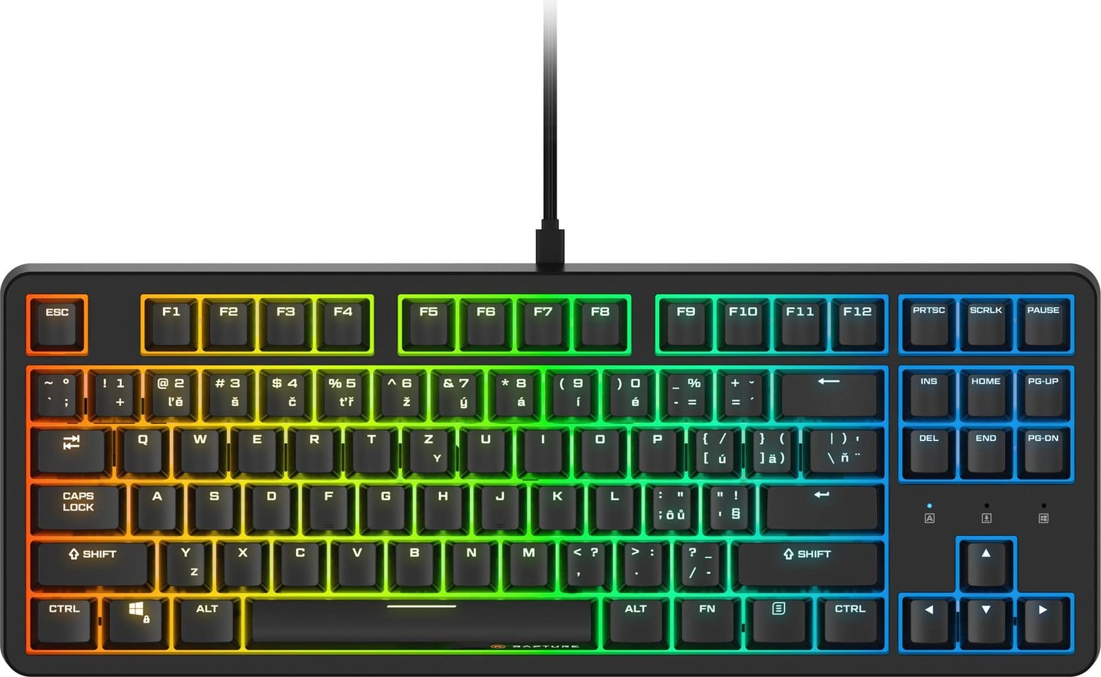 Rapture KILO V2 mechanisch toetsenbord met Outemu Red-schakelaars, zwart