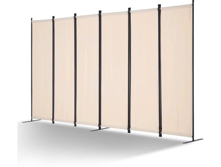 VEVOR Scheidingsscherm 311cm 6 Panelen Kantoor Beige Privacyscherm