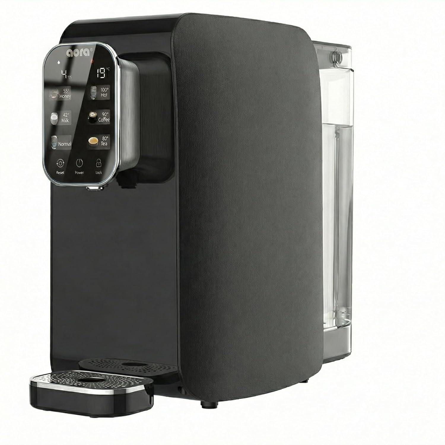 Wasserdispenser Umkehrosmose 5-stufig 6 Temperaturen bis 100 °C Schwarz