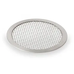 WAS Germany - Pizza Screen, Ø 25 cm, Perforierung 8 x 4 mm,  Aluminium