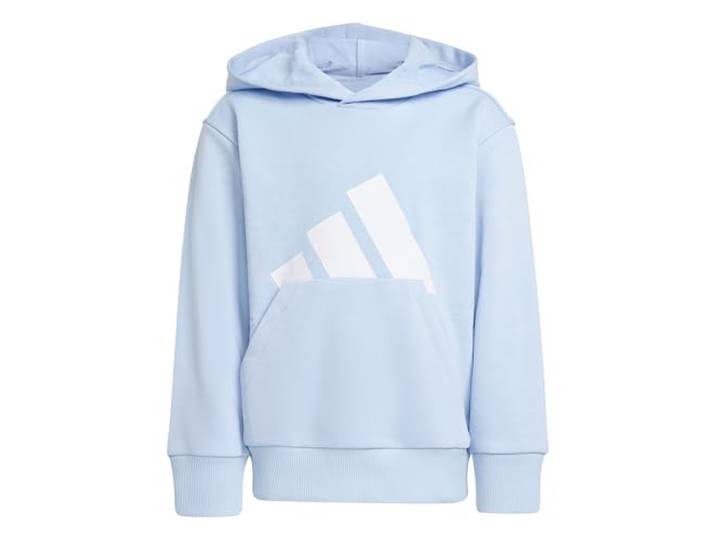 adidas Unisex Kids Essentials Big Logo Hoodie, Glow Blue/White, 4-5 Years