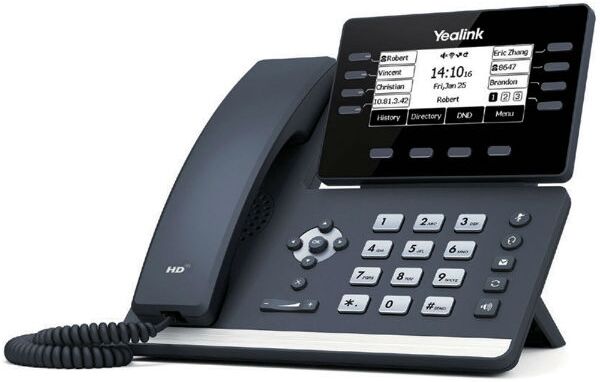 Yealink - T53W Téléphone d'entrée de gamme pour professionnel avec Wifi et Bluetooth