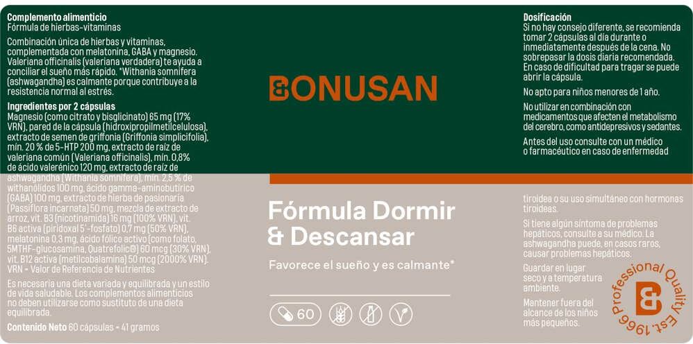 Bonusan Dormir Descanso Complejo 60caps