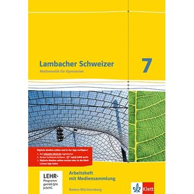 Lambacher Schweizer. 7. Schuljahr. Arbeitsheft plus Lösungsheft und Lernsoftware. Baden-Württemberg, Set von , Klett Schulbuchverlag,