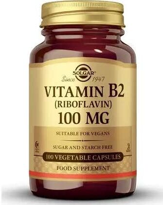Solgar Vitamina B2 Riboflavina 100mg 100vcaps
