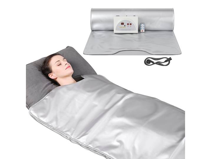 Couverture de sauna chauffante relaxante avec télécommande pour femme, poignées de perte de poids, utilisation au spa à domicile, 220V EU