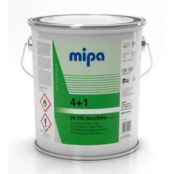MIPA 4+1 Acrylfiller HS Füller weiss, 4Ltr.