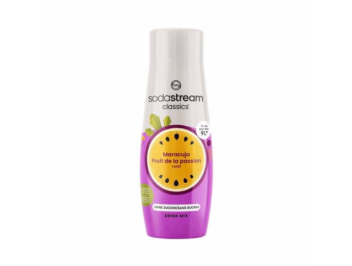 Sodastream Soda-Mix Maracuja Zero 440 ml Sirup – Wassersprudler Sirup – violett