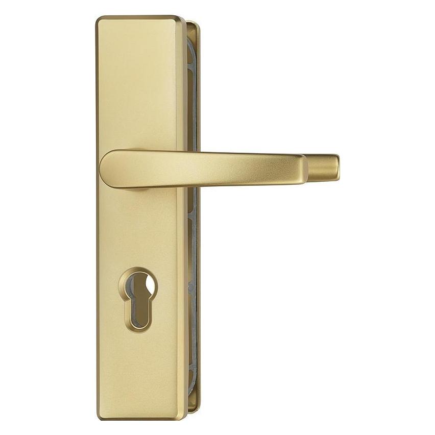 Abus KLS114 F3 EK Türschutzbeschlag DG, messing (Türgarnitur) (08297)