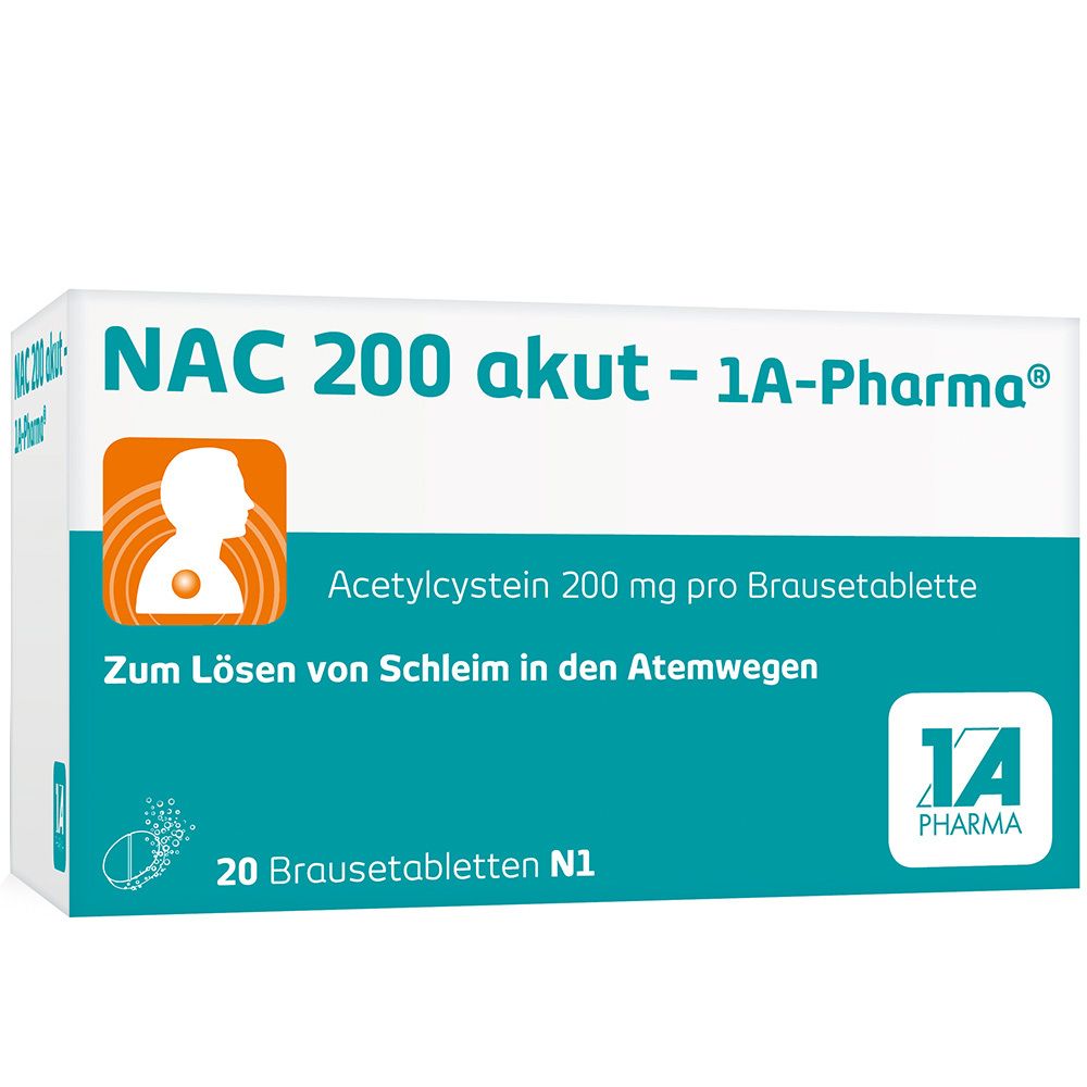 NAC 200 akut-1A Pharma Brausetabletten 20 St
