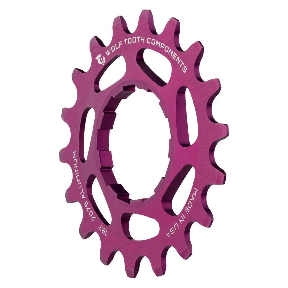 Wolf Tooth Aluminium Single Speed Ritzel, 22 Z., purple (22) (33128077)