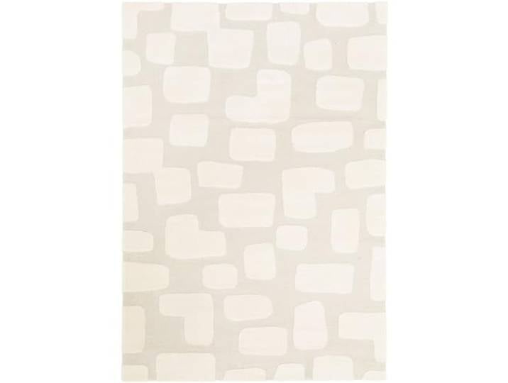 Steffensmeier Kurzflor Teppich Meran Wohnzimmerteppich modern,stylisch, Tupfen Creme, Größe: 160x230 cm