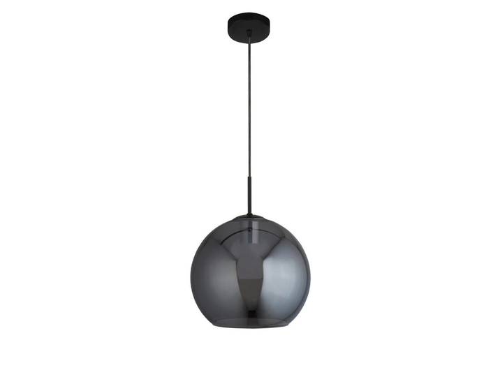 Hängeleuchte Amsterdam, Schwarz, Metall, Glas, Kugel, 120 cm, höhenverstellbar, Lampen & Leuchten, Innenbeleuchtung, Hängeleuchten, Pendelleuchten