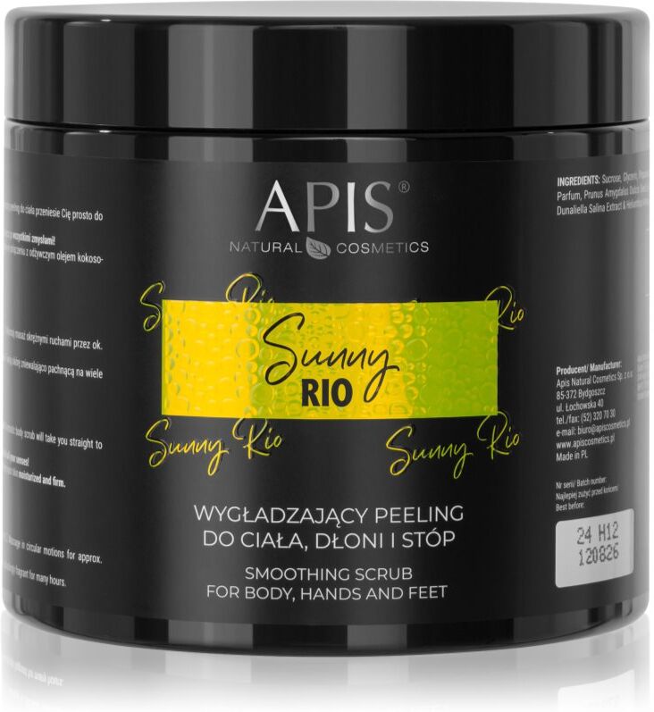 Apis Natural Cosmetics SUNNY RIO smoothing body scrub 700 g