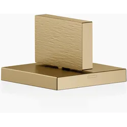 Dornbracht MEM Seitenventil, linksschließend, warm, mit linearer Struktur, 20005783-39, Farbe: Dark Brass gebürstet