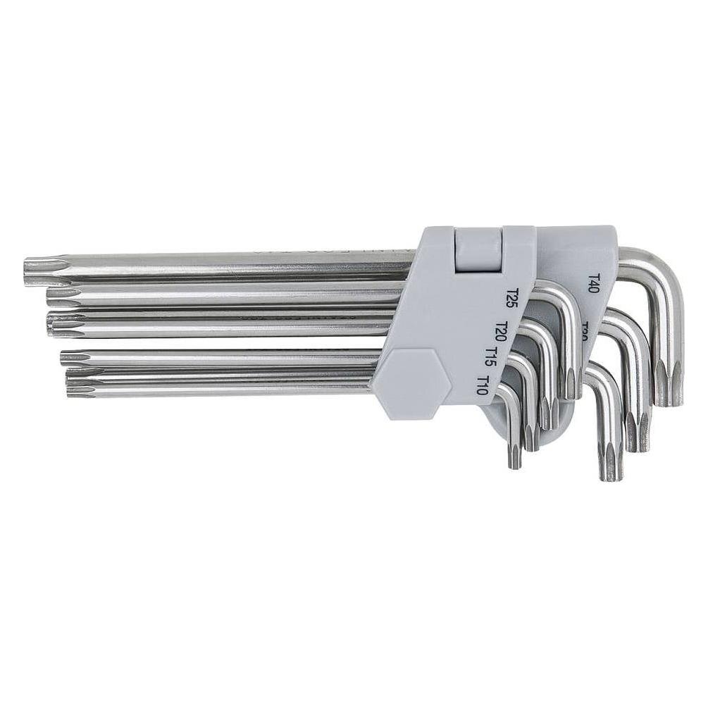 KS Tools Edelstahl-Winkelstiftschlüssel-Satz lang (964.0615)