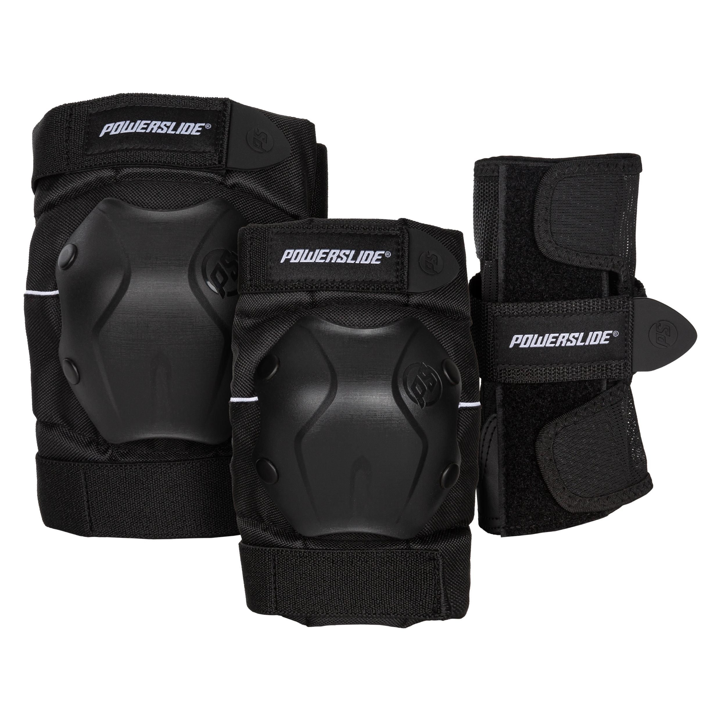 Powerslide Standard-Kniehebelset (L, S, Ellbogenschoner, Handgelenkschoner, Knieschoner) (903292)