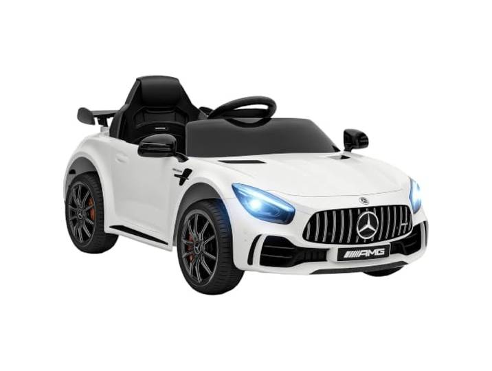 AIYAPLAY Merceds-Benz AMG GTR Kinder Elektroauto 12V für 3-6 Weiß