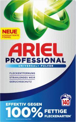 Ariel Universal Pulverwaschmittel, Vollwaschmittel, Tiefenrein-Technologie, hygienische Frische, 140 Waschladungen