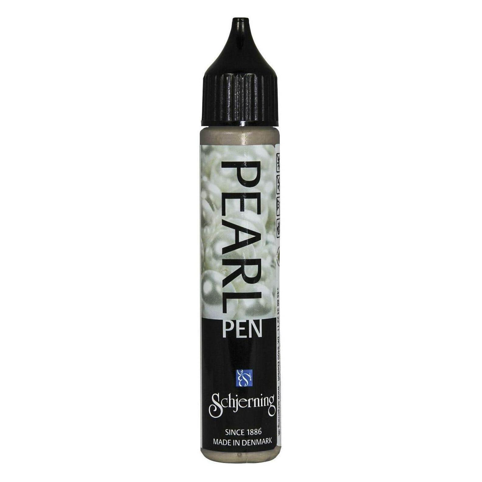 Schjerning Perlentropfenfarbe Pearl Pen 28 ml, Taupe (28 ml) (50129)