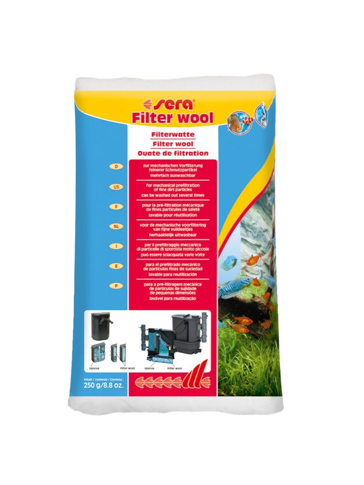 SERA filter wool 250g