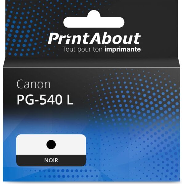 PrintAbout Cartouche compatible Canon PG-540 L - Noir - Grande capacité Noir