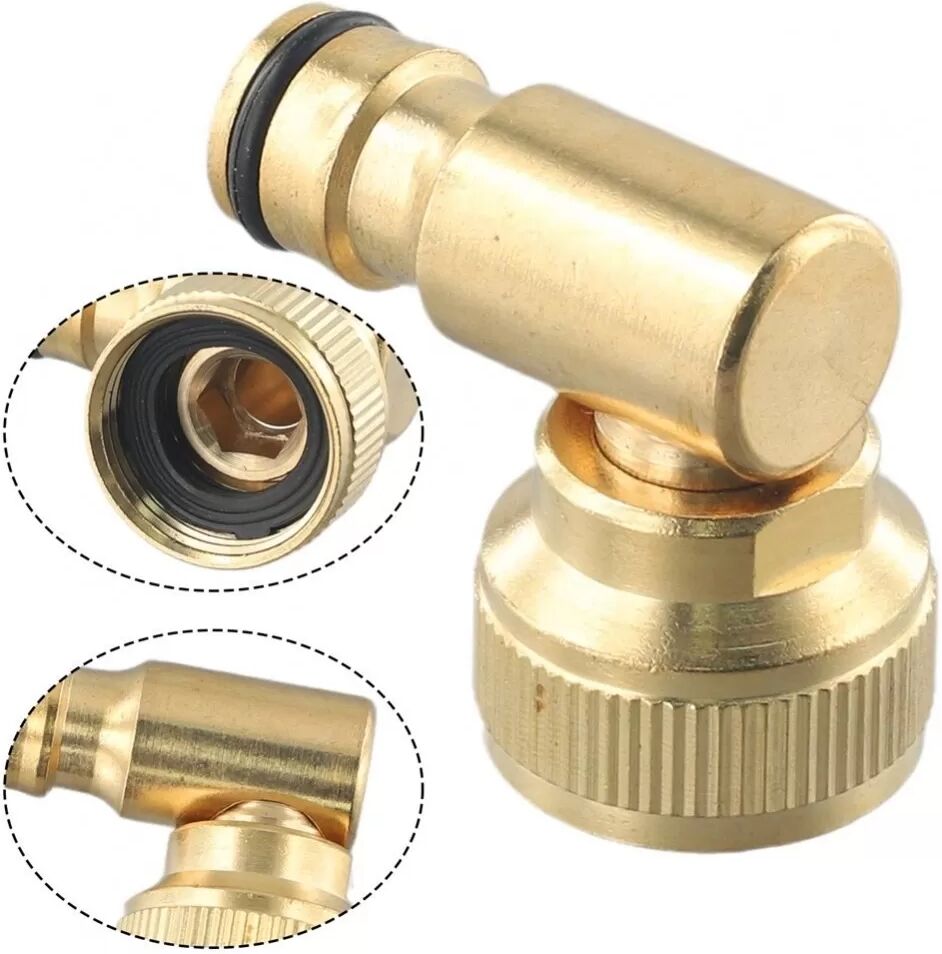 INF 90-Grad-Drehgelenk-Wasserhahnadapter - Europäischer Standard Messing