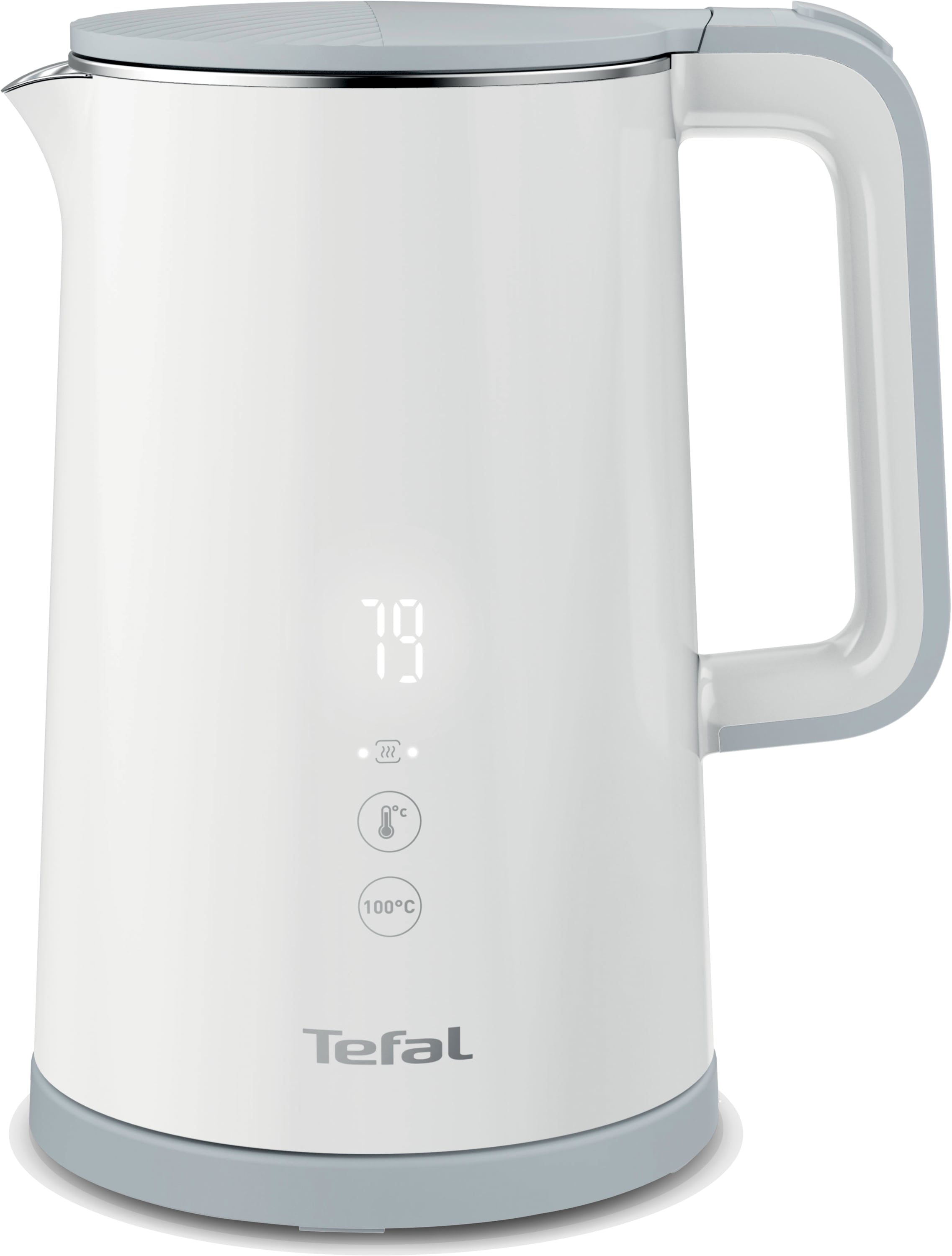Tefal KO 6931 Wasserkocher 1,5 Liter weiß / Edelstahl KO6931