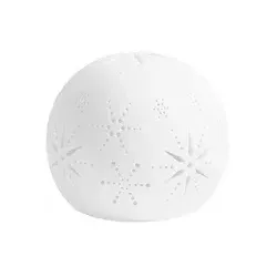Ceramic light dome Nordic white 9x10 cm von Piffany
