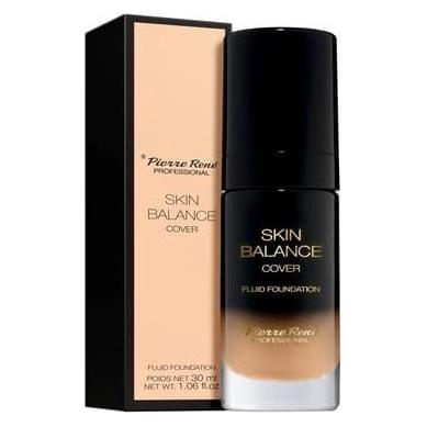 Pierre Rene Professional PIERRE RENE Skin Balance Cover Fluid Foundation wodoodporny podkład kryjący 21 Porcelain 30ml (Porcelain) (3700467819692)