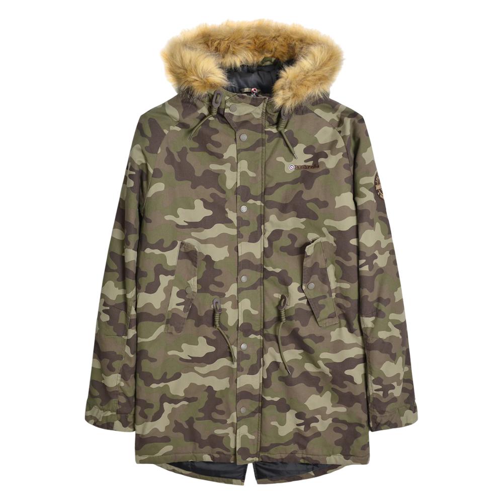 Lambretta Camouflage Parka Heren (Kaki Groen)