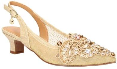 J. Renee Strovanni - Womens 7 Gold Pump Medium