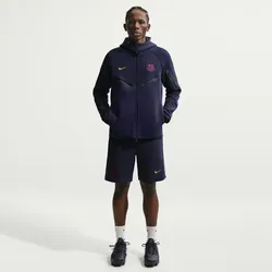 NIKE FC Barcelona Tech Fleece Windrunner Kapuzenjacke Herren 499 - blackened blue/mineral yellow XL